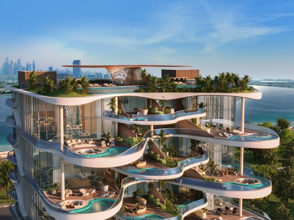 Spectacular Downtown Dubai sky villa with Burj Khalifa views, private pool, and ultra-modern interiors